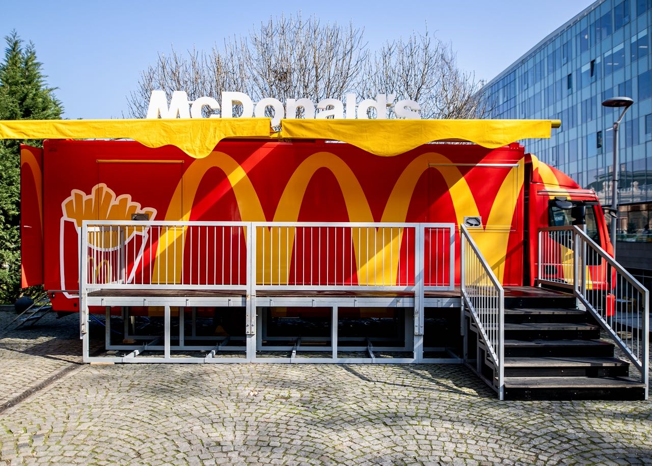 McDonald's Truck Opens at Nyugati Railway Station