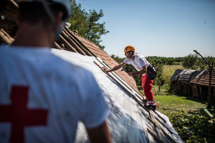 Hungarian Red Cross helps storm-hit villages