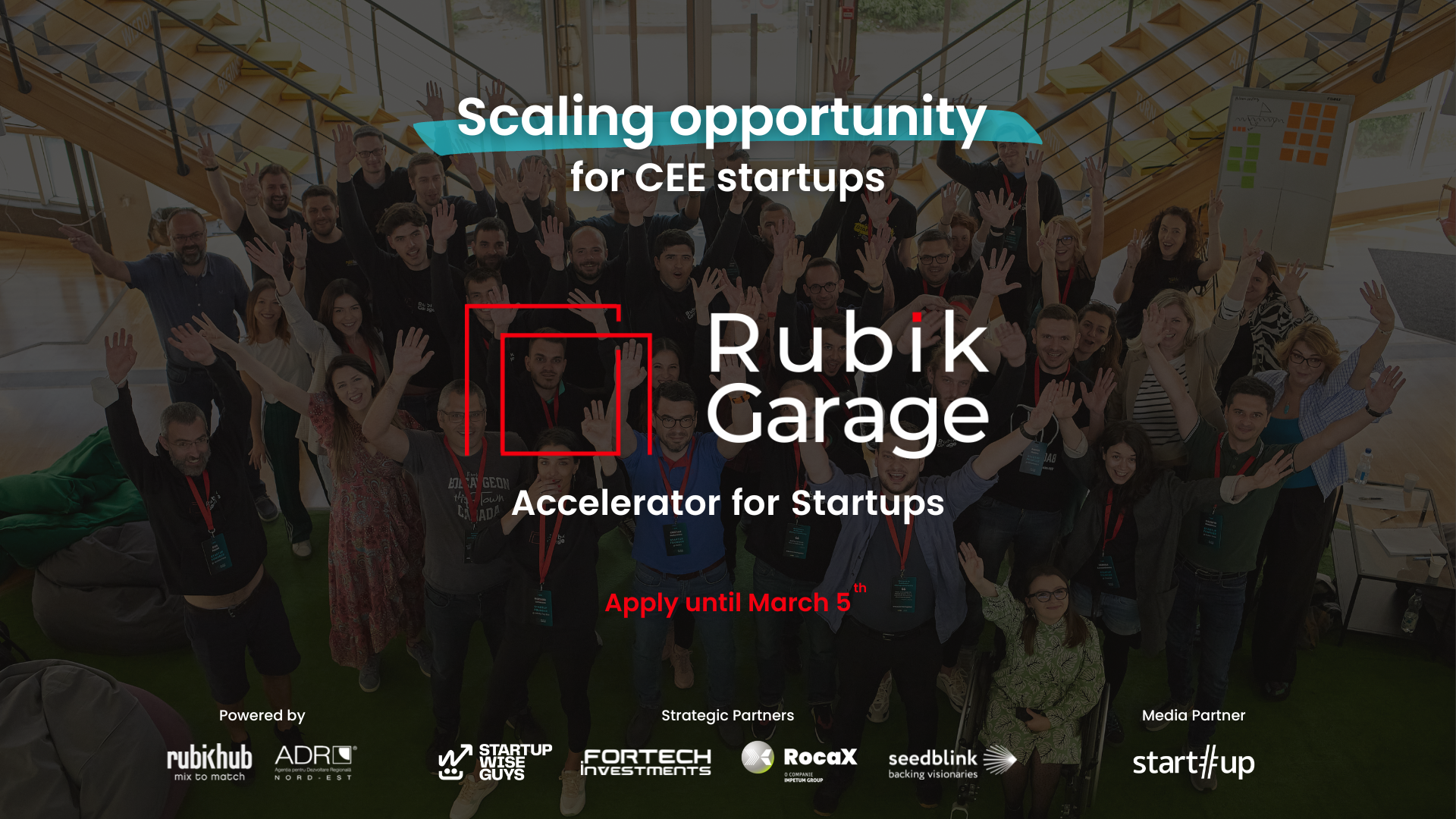 Applications Open for Rubik Garage CEE Accelerator