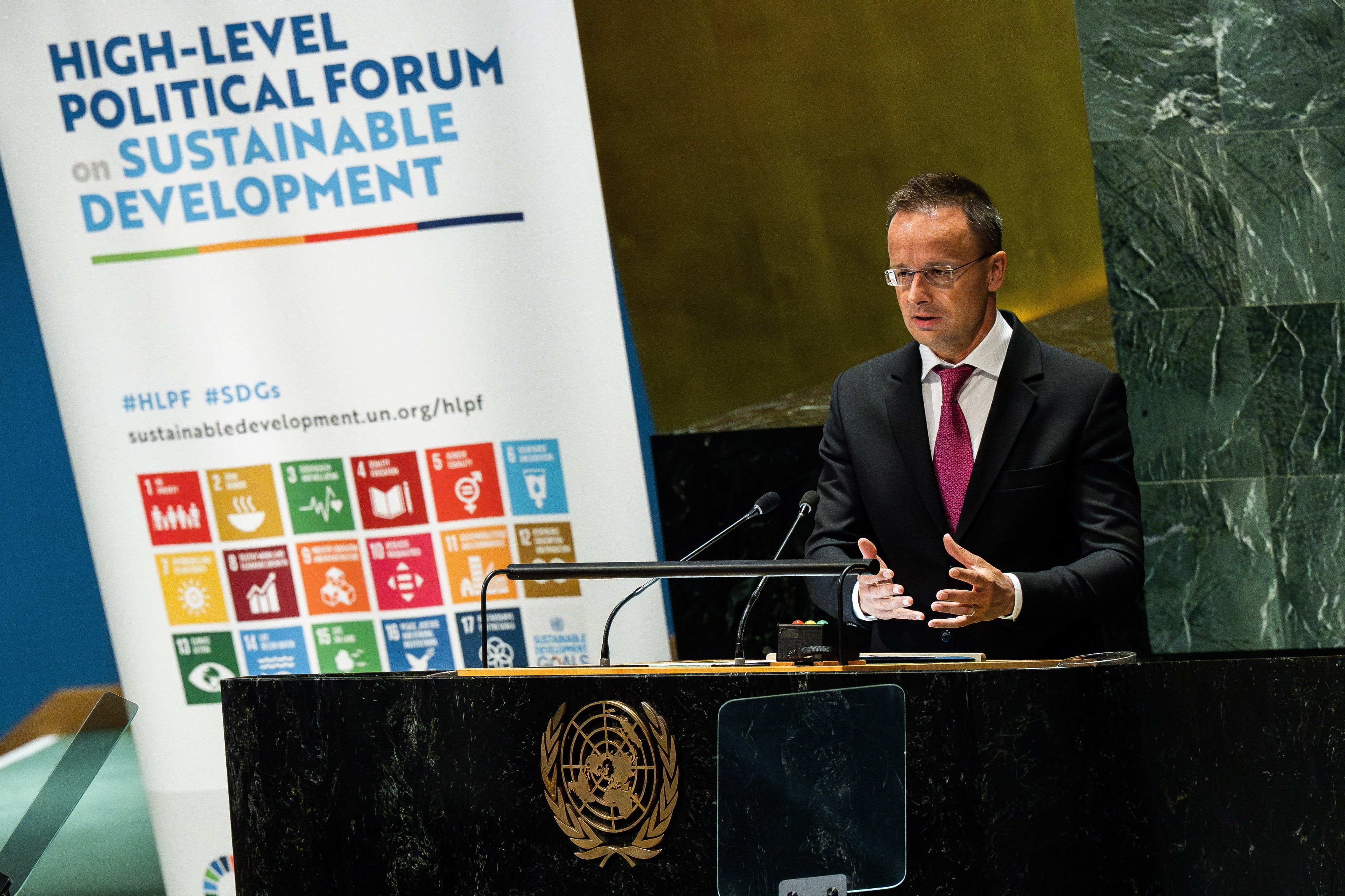 Szijjártó Addresses UN Sustainable Development Forum