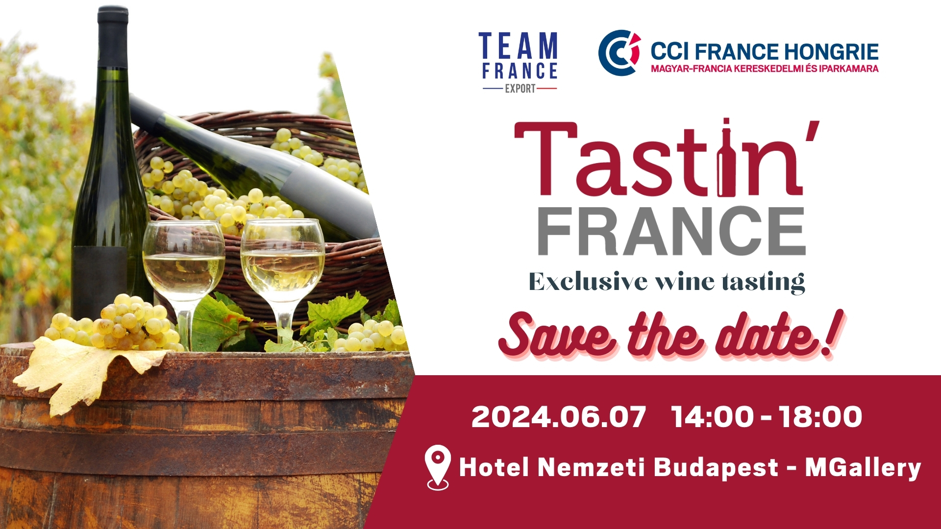 Tastin' France 2024 Wine Event Coming in June