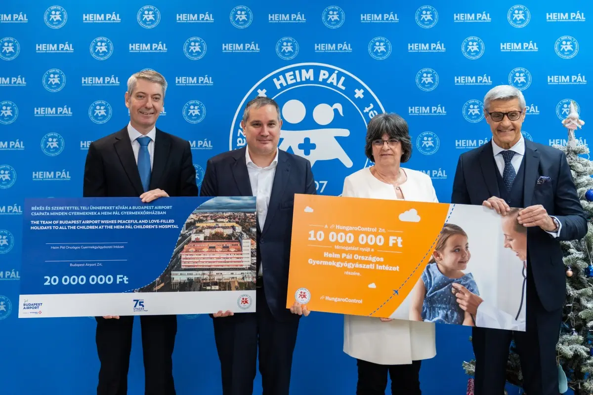 Budapest Airport Caps Anniversary Year With Charity Donation, Traffic Milestones
