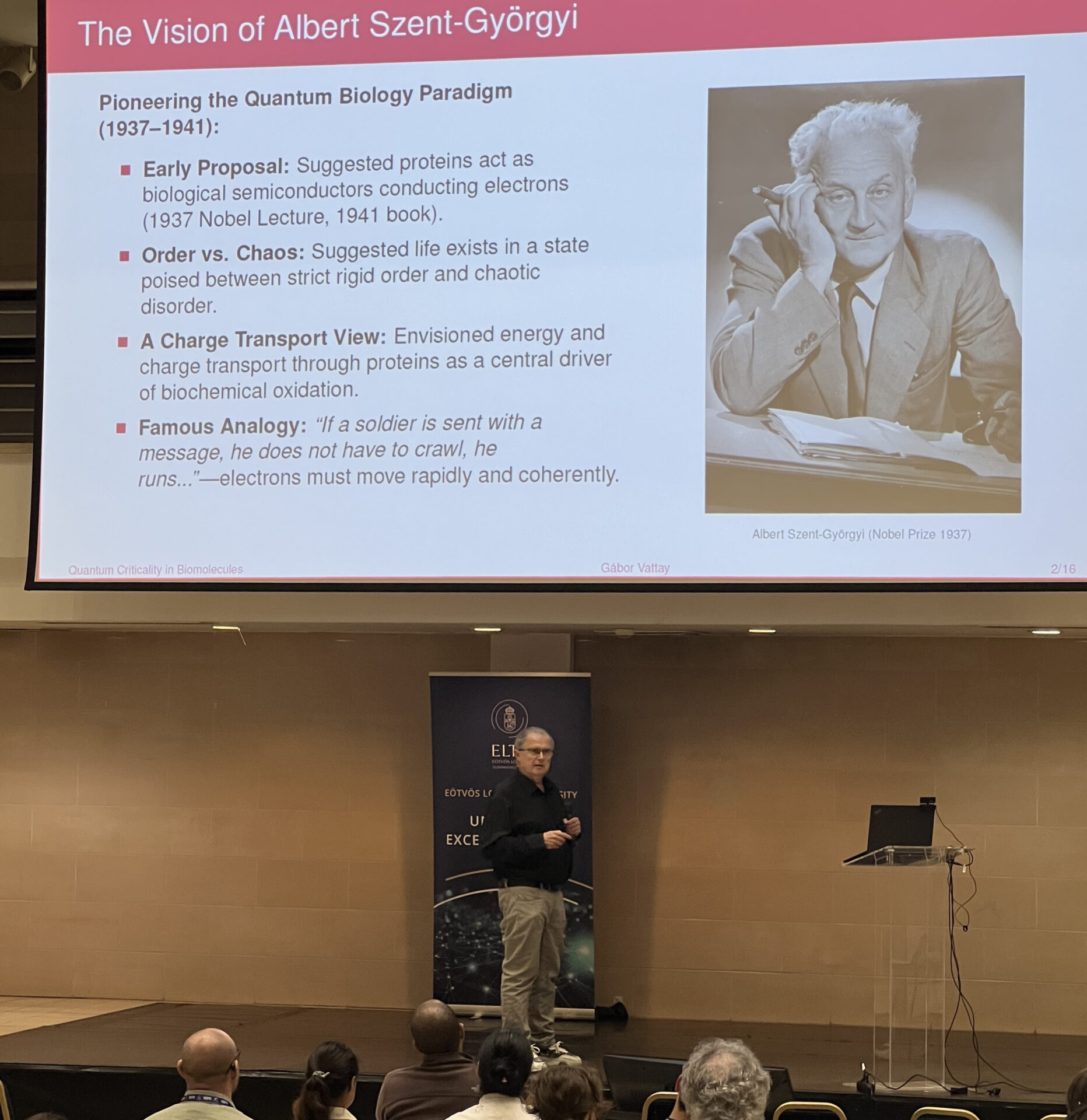 ELTE Quantum Biology Conference Puts Budapest on Emerging Science Map - Budapest Business Journal